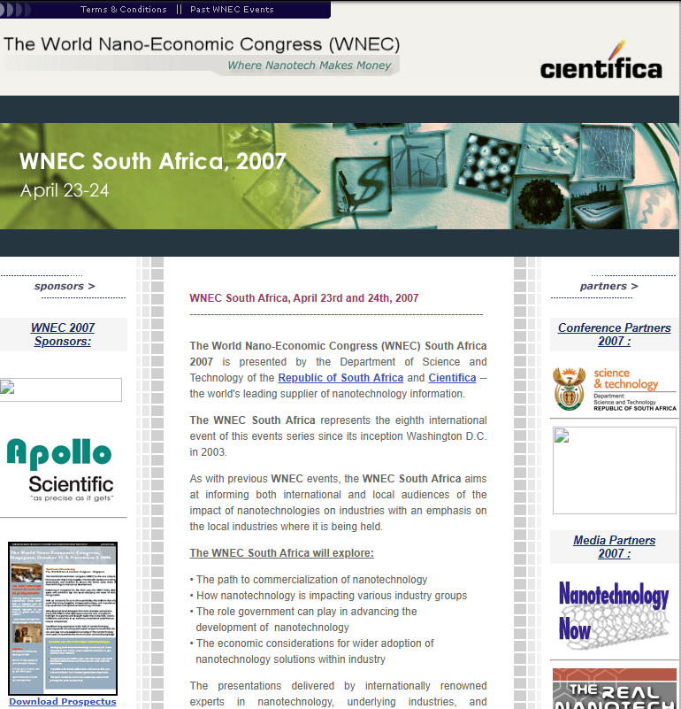 World Nanotech Seminars